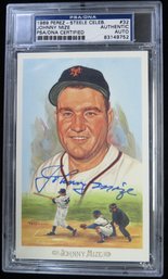 Johnny Mize (D. 1993) Signed Autographed Perez Steele Baseball Postcard - PSA