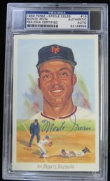 Monte Irvin (D. 2016) Signed Autographed Perez Steele Baseball Postcard - PSA