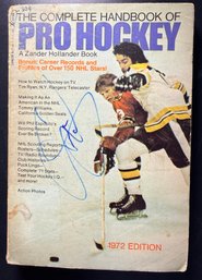Derek Sanderson Signed Autographed Bruins Pro Hockey Guide
