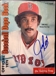 Jim Rice Red Sox Signed Autographed 1979 Baseball Dope Book