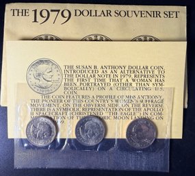 1979 Susan B. Anthony Souvenir Set P D S In Envelope - Uncirculated