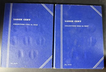 (2) 1793-1857 Whitman Large Cent Album Lot - Empty