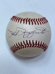 Phil Rizzuto New York Yankees Autographed American League Baseball Bobby Brown HOF
