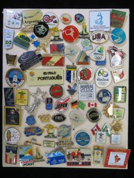 C. 2000 Olympic Related Pin Collection Of (60) Pins
