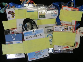 (9) 2000's Olympic Related Events Identification Passes To Olympic Athlete