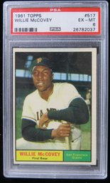 1961 Topps #517 Willie McCovey Baseball Card PSA EX-MT 6
