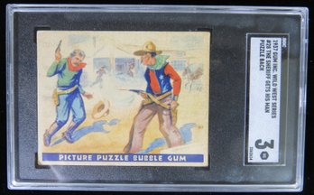 1937 Gum Inc Wild West #28 Trading Card SGC 3 VG
