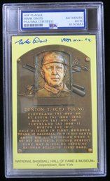 Mark Davis Cy Young Award Winner 1989 Signed Hall Of Fame Plaque PSA/DNA