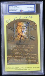 Dennis Eckersley Cy Young Award Winner 1992 Signed Hall Of Fame Plaque PSA/DNA