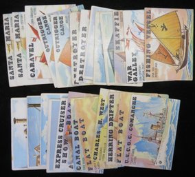 (26) 1955 Topps Rails And Sails Nonsports Trading Cards
