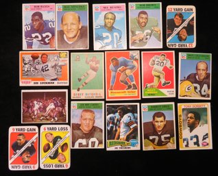 (17) 1955-1978 Football Star Cards With Tony Dorsett Rookie