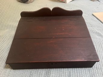 Vintage Wood Lift Top Lap Desk