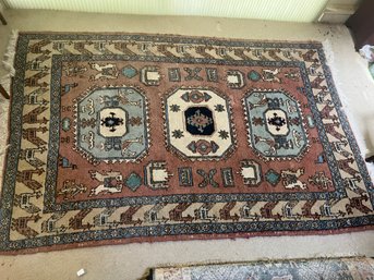 Caucasian Rug Hand Knotted Organic Wool Carpet 56 X 84'