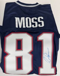 Authentic Randy Moss Signed Autograph NFL Patriots Jersey Reebok