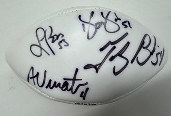2000s New England Patriots Multi-Signed Mini Football Vrabel Vinatieri
