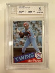 1985 Topps Kirby Puckett Baseball Card Rookie Beckett 4 VG-EX