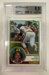 1983 Topps Tony Gwynn Baseball Rookie Card Beckett 8.5 NM-MT