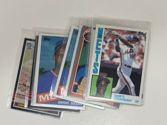 (9) 1984-85 Darryl Strawberry Doc Gooden Rookie Card Lot NY Mets Near Mint/Mint
