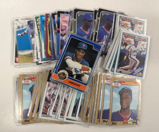 (117) 1980s Darryl Strawberry NY Mets Baseball Card Lot