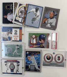 (24) 2000s New York Yankees Relic Card Game Used Numbered Jeter Rodriguez Lot