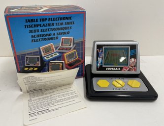 1980's Table Top Electronic FOOTBALL Game In Original Box