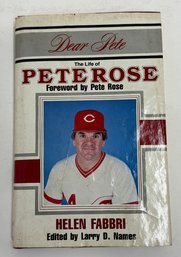 Pete Rose Signed Autographed Baseball  Book Nice Inscription Very Good