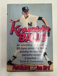 Phil Niekro Signed Autographed Book Knuckle Balls Yankees Very Good Condition