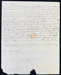 1808 Yarmouth MA Cape Cod Letter Stampless Cover - Capt. John Hedge