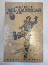 1983 A Century Of All Americas Football Jumbo Calendar Mercedes Benz 14.5 X 22