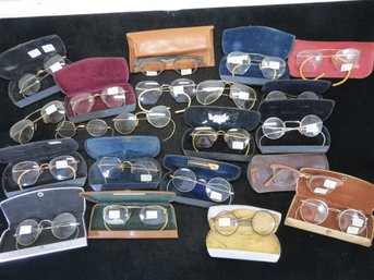 (21) Pairs Of Vintage Eyes Glasses - Most Gold Filled