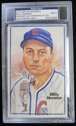 Billy Herman Signed Perez Steele Baseball Postcard - PSA/DNA