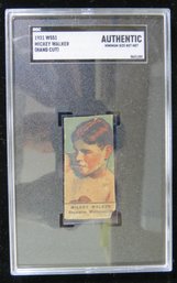 1921 W551 Mickey Walker Boxing Strip Card - SGC Auth