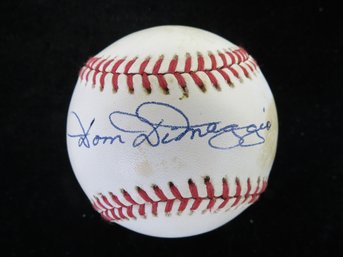 Dom Dimaggio Singled Signed Official American League Baseball