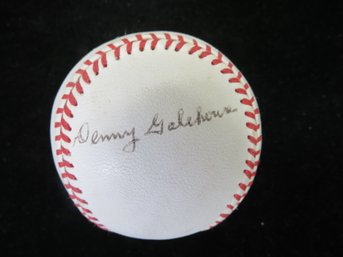 Denny Galehouse (D. 1998) Single Signed Official American League Baseball