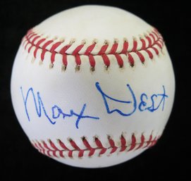 Max West Boston Braves Single Signed Baseball