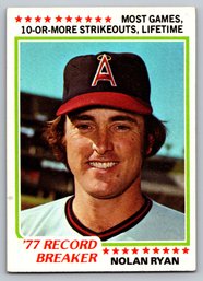 1978 Topps Nolan Ryan Baseball Card - EX-MT