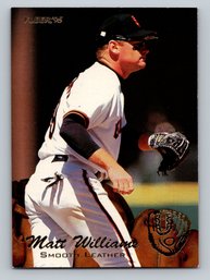 1995 Fleer Update  Smooth Leather Matt Williams Insert Baseball Card - MINT