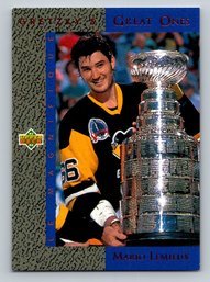 1993-94 Upper Deck Gretzky's Great Ones #GG4 Mario Lemieux Insert Hockey Card - MINT