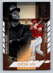 2022 Capstone Mike Trout Ken Griffey Jr Deja Vu Insert Baseball Card - MINT