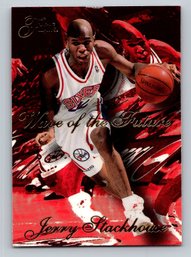 1995-96 Fleer Flair Jerry Stackhouse Wave Of The Future Insert Basketball Card - MINT