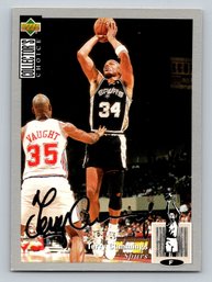 1994 Collector's Choice Terry Cummings Basketball Card - NM - Signature Parallel