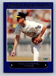 1992 Fleer Rookie Sensations Todd Van Popple Insert Baseball Card - MINT