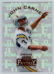 1995 Playoff John Carney  Prime Fantasy Team #FT 4 Acetate Football Insert Card - MINT