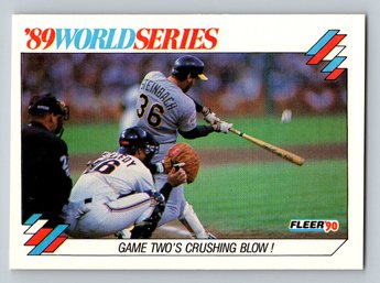 1990 Fleer World Series Baseball Card - Only In Factory Sets - MINT