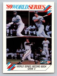 1990 Fleer Jose Canseco World Series Baseball Card - Only In Factory Sets - MINT