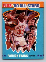 1990 Fleer Patrick Ewing Basketball Sticker - VG