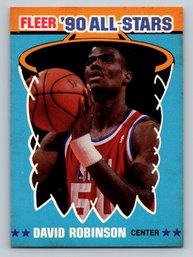 1990 Fleer David Robinson Basketball Sticker - VG