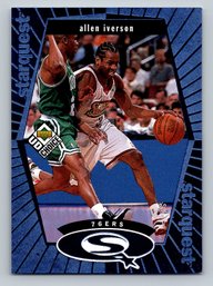 1998-99 UD Choice StarQuest Blue #SQ20  Allen Iverson Basketball Card - MINT