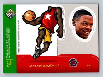 1998-99 Upper Deck  Choice Mini Bobbing Head Marcus Camby Basketball Insert Card - MINT