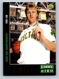 1992-93 Upper Deck Basketball Heroes  Larry Bird Insert Card- MINT